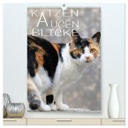 KATZEN AUGEN BLICKE (hochwertiger Premium Wandkalender 2025 DIN A2 hoch), Kunstdruck in Hochglanz