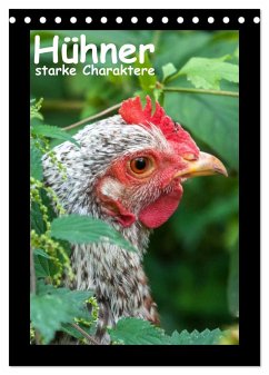 Hühner - starke Charaktere (Tischkalender 2025 DIN A5 hoch), CALVENDO Monatskalender - Calvendo;Berkenkamp, Britta