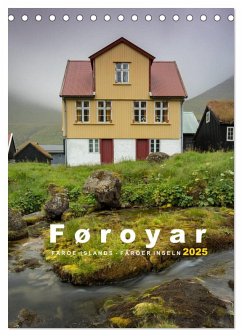 Føroyar - Faroe Islands - Färöer Inseln (Tischkalender 2025 DIN A5 hoch), CALVENDO Monatskalender