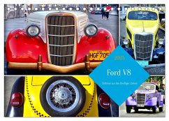 Ford V8 - Oldtimer aus den Dreißiger Jahren (Tischkalender 2025 DIN A5 quer), CALVENDO Monatskalender - Calvendo;Löwis of Menar, Henning von