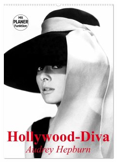 Hollywood-Diva. Audrey Hepburn (Wandkalender 2025 DIN A2 hoch), CALVENDO Monatskalender