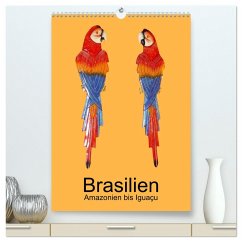 Brasilien - Amazonien bis Iguaçu (hochwertiger Premium Wandkalender 2025 DIN A2 hoch), Kunstdruck in Hochglanz