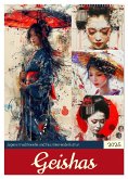 Geishas. Japans traditionelle und faszinierende Kultur (Wandkalender 2025 DIN A2 hoch), CALVENDO Monatskalender