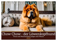 Chow Chow - der Löwenkopfhund (Tischkalender 2025 DIN A5 quer), CALVENDO Monatskalender - Calvendo;Kleemann, Claudia