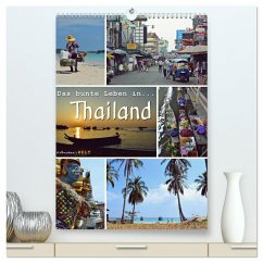 Das bunte Leben in Thailand (hochwertiger Premium Wandkalender 2025 DIN A2 hoch), Kunstdruck in Hochglanz - Calvendo;Welt - Fotografie Stephanie Büttner, Krönchen's