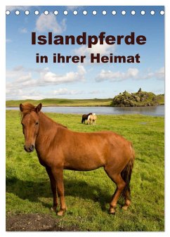 Islandpferde in ihrer Heimat (Tischkalender 2025 DIN A5 hoch), CALVENDO Monatskalender - Calvendo;Rusch, Winfried