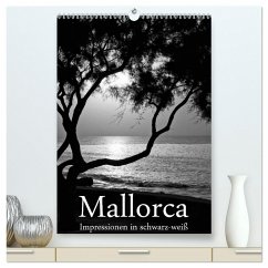 Mallorca Impressionen in schwarz-weiß (hochwertiger Premium Wandkalender 2025 DIN A2 hoch), Kunstdruck in Hochglanz - Calvendo;Stehle, Brigitte