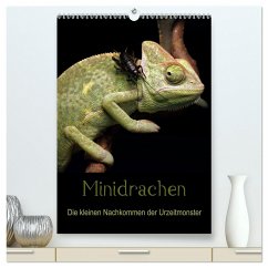 Minidrachen - Die kleinen Nachkommen der Urzeitmonster (hochwertiger Premium Wandkalender 2025 DIN A2 hoch), Kunstdruck in Hochglanz