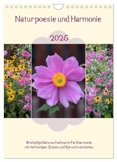 Naturpoesie und Harmonie (Wandkalender 2025 DIN A4 hoch), CALVENDO Monatskalender