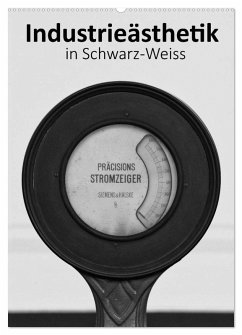 Industrieästhetik in Schwarz-Weiss (Wandkalender 2025 DIN A2 hoch), CALVENDO Monatskalender