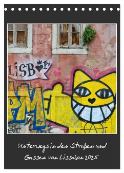 In den Straßen und Gassen von Lissabon 2025 (Tischkalender 2025 DIN A5 hoch), CALVENDO Monatskalender