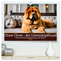 Chow Chow - der Löwenkopfhund (hochwertiger Premium Wandkalender 2025 DIN A2 quer), Kunstdruck in Hochglanz