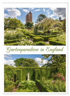 Gartenparadiese in England (Wandkalender 2025 DIN A2 hoch), CALVENDO Monatskalender