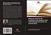 Mise en ¿uvre de systèmes de gestion des connaissances dans les universités