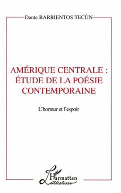 Cover AMERIQUE CENTRALE : ETUDE DE LA POESIE CONTEMPORAINE