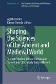 Shaping the Sciences of the Ancient and Medieval World (eBook, PDF)