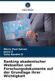 Ranking akademischer Webseiten und Forschungsdokumente auf der Grundlage ihrer Wichtigkeit