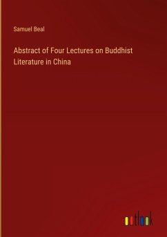 Abstract of Four Lectures on Buddhist Literature in China