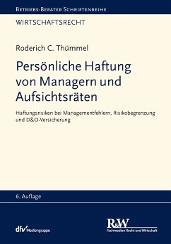 Persönliche Haftung von Managern und Aufsichtsräten (eBook, PDF) - Thümmel, Roderich C.