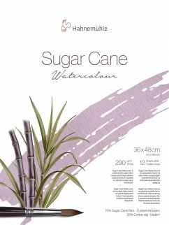 Hahnemühle Sugar Cane Aquarellpapier, 36 x 48 cm, 290 g/m², 12 Blatte Hahnemühle Sugar Cane Aquarellpapier, 36 x 48 cm, 290 g/m², 12 Blatte