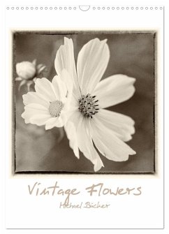 Vintage-Flowers (Wandkalender 2025 DIN A3 hoch), CALVENDO Monatskalender