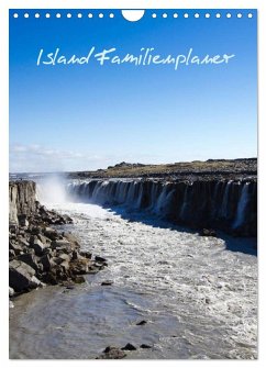 Island Familienplaner (Wandkalender 2025 DIN A4 hoch), CALVENDO Monatskalender