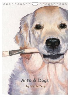 Arts & Dogs (Wandkalender 2025 DIN A4 hoch), CALVENDO Monatskalender