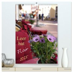 Leer hat Flair / Geburtstagskalender (hochwertiger Premium Wandkalender 2025 DIN A2 hoch), Kunstdruck in Hochglanz