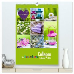 Der kunterbunte Collagen Kalender (hochwertiger Premium Wandkalender 2025 DIN A2 hoch), Kunstdruck in Hochglanz - Calvendo;dzierzawa, Judith