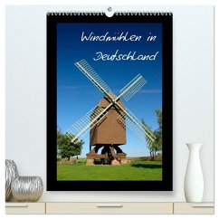 Windmühlen in Deutschland (hochwertiger Premium Wandkalender 2025 DIN A2 hoch), Kunstdruck in Hochglanz