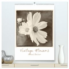 Vintage-Flowers (hochwertiger Premium Wandkalender 2025 DIN A2 hoch), Kunstdruck in Hochglanz