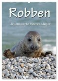 Robben (Wandkalender 2025 DIN A2 hoch), CALVENDO Monatskalender