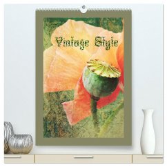 Vintage Style (hochwertiger Premium Wandkalender 2025 DIN A2 hoch), Kunstdruck in Hochglanz