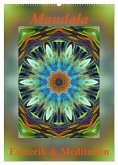 Mandala - Esoterik & Meditation (Wandkalender 2025 DIN A2 hoch), CALVENDO Monatskalender