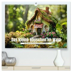 Das kleine Häuschen im Wald (hochwertiger Premium Wandkalender 2025 DIN A2 quer), Kunstdruck in Hochglanz