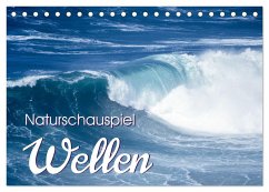 Naturschauspiel Wellen (Tischkalender 2025 DIN A5 quer), CALVENDO Monatskalender