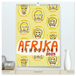 Afrika-Sehnsucht 2025 (hochwertiger Premium Wandkalender 2025 DIN A2 hoch), Kunstdruck in Hochglanz