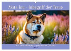 Akita Inu - Inbegriff der Treue (Wandkalender 2025 DIN A2 quer), CALVENDO Monatskalender