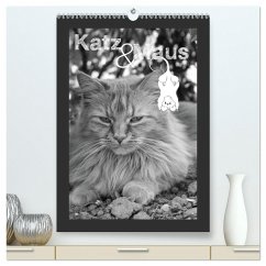 Katz & Maus (hochwertiger Premium Wandkalender 2025 DIN A2 hoch), Kunstdruck in Hochglanz - Calvendo;Koch, Julia