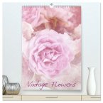 Vintage Flowers (hochwertiger Premium Wandkalender 2025 DIN A2 hoch), Kunstdruck in Hochglanz