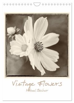 Vintage-Flowers (Wandkalender 2025 DIN A4 hoch), CALVENDO Monatskalender