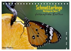 Schmetterlinge Nützlinge der Natur farbenfrohe Exoten (Tischkalender 2025 DIN A5 quer), CALVENDO Monatskalender