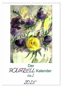 Der Aquarell-Kalender No.2 (Wandkalender 2025 DIN A3 hoch), CALVENDO Monatskalender - Calvendo;Kaden, Cathrin