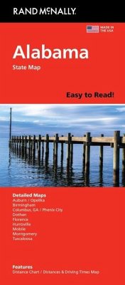 Rand McNally Easy to Read: Alabama State Map - Rand Mcnally