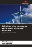 Wind turbine generator with vertical axis of rotation