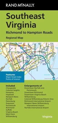 Rand McNally Folded Map: Southeast Virginia Richmond to Hampton Roads Regional Map - Rand Mcnally