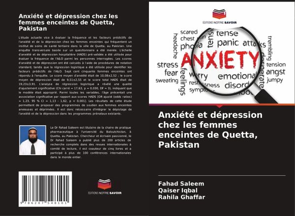 Anxiété et dépression chez les femmes enceintes de Quetta, Pakistan