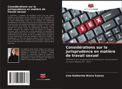 Considérations sur la jurisprudence en matière de travail sexuel - Bravo Suarez, Lina Katherine