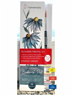 Cover Hahnemühle Bookmark Painting Set, 1 Block, 3 Aquarellfarben Schmincke, 1 Aquarellpinsel da Vinci