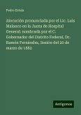 Alocución pronunciada por el Lic. Luis Malanco en la Junta de Hospital General: nombrada por el C. Gobernador del Distrito Federal, Dr. Ramón Fernández, Sesión del 20 de marzo de 1882